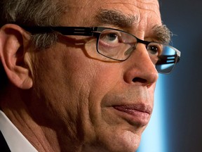 Minister of Natural Resources Joe Oliver  announces new rules for pipelines and financial penalties for individuals and companies that violate environmental laws, during a news conference in Vancouver, B.C., on June 26, 2013. (THE CANADIAN PRESS/Darryl Dyck)