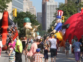 Downtown Windsor has been taken over by oversized characters. The Balloonapalooza festival was in full swing Saturday, August 17, 2013. (DAN JANISSE/The Windsor Star)