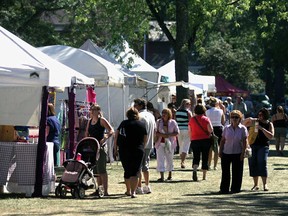 In this file photo, people cruise Fort Malden park during Art by the River in Amherstburg, Ont, (Windsor Star files)