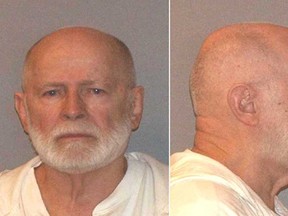 This 2011 United States Marshals Service mug shot shows former oganized crime figure, suspect James "Whitey Bulger.  The jury in the trial of reputed mob boss James "Whitey" Bulger has found him guilty on two counts of racketeering on August 12, 2013 .The 83-year old defendant faces life in prison. (AFP PHOTO / US MARSHALS SERVICE)