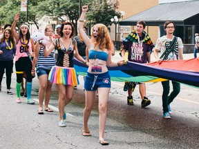 This reader-submitted photo shows participants in Windsor's Pride Fest parade on Sunday, August 11, 2013. (Kayla Sophonow/Special To The Star)