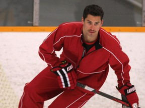 Former Spitfire Adam Henrique skates at a youth hockey camp at Tecumseh Arena in July. (DAN JANISSE/The Windsor Star)