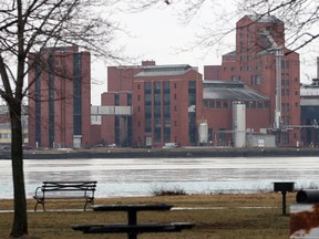 Hiram Walker and Sons distillery is pictured from Belle Isle Park in Detroit, Michigan in this 2013 file photo.  (NICK BRANCACCIO/The Windsor Star).