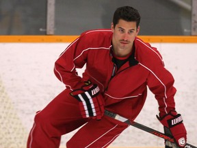 Former Windsor Spitfire Adam Henrique skates at a youth hockey camp at Tecumseh Arena. (DAN JANISSE/The Windsor Star)