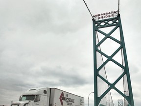 The Ambassador Bridge is shown in this April 2013 file photo. (Dan Janisse / The Windsor Star)