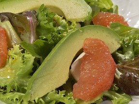 Dishes like this salad with avocado and grapefruit can help reduce the risk of prostate cancer. (PETER BATTISTONI / Postmedia News files)