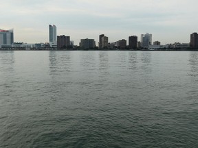 The Detroit River as seen from the U.S. side. in  August 2012. (Tyler Brownbridge / The Windsor Star)