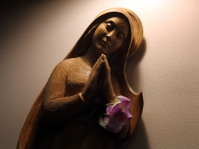 A statue of mary is seen in the chapel at Hotel Dieu Grace Hospital in Windsor on Thursday, August 22, 2013. The hospital is removing all the religious items from the hospital. Some will be moved to the  Tafour Campus while other will be stored in the archive.         (TYLER BROWNBRIDGE/The Windsor Star)