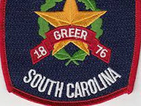 Police badge for Greer, South Carolina.