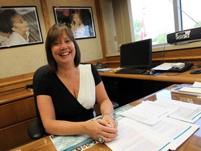 Erin Kelly is photographed in her new office at the public school board offices in Windsor on Thursday, August 29, 2013. Kelly is the new director of the Greater Essex District School Board.         (TYLER BROWNBRIDGE/The Windsor Star)