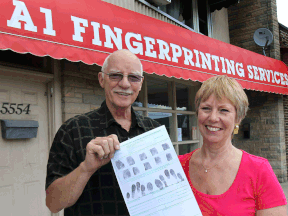 Bob and Mary Porter have opened A1 Fingerprinting in Windsor, Ont.    (DAN JANISSE/The Windsor Star)