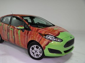 Bacon-wrapped Ford Fiesta. (PRNewsFoto/Ford Motor Company)