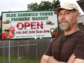 Bill Voakes, manager of the Olde Sandwich Towne Farmers' Market in Windsor, Ont. is shown Friday, Aug. 2, 2013. (DAN JANISSE/The Windsor Star)