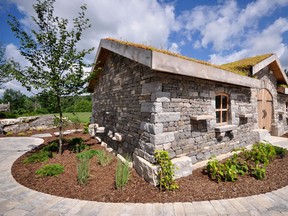 The Stable in Hanover, Ont., uses no mortar. Each stone is carefully selected to fit into the structure.