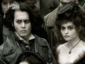 Korda Artistic Productions will present a stage version of Sweeney Todd in October 2014. The movie version, above, starred Johnny Depp as the vengeful Sweeney Todd and Helena Bonham Carter as his willing accomplice Mrs. Lovett. (Courtesy of Warner Bros. Pictures)