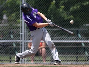 Jeff Watkin and the Tecumseh Thunder won the Canadian Junior Baseball Championships Sunday with a 13-3 win over B.C., in Dartmouth, N.S. (DAX MELMER/Windsor Star files)