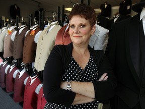 Robin Fortier is photographed at her tuxedo shop Monty's Formal Wear in Windsor on Wednesday, Sept. 11, 2013. Fortier is running for the vacant ward 7 seat.  (Windsor Star files)