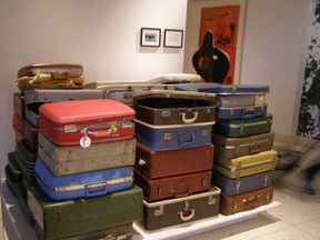 Forgotten luggage? Actually, it's one of several art installations in Chicago's James hotel. But a new TV show, Lost and Sold, which premières Monday on Slice revels in the world of lost freight and luggage auctions. The new reality series documents the goings on at 403 Auction in Mississauga, and its colourful cast of regulars. (Postmedia News files)