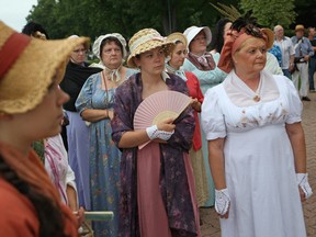 Historical interpreters present the Ladies of Amherstburg Reenactment at the Coastal Trails Sails to See in Amherstburg, Sunday, Sept. 1, 2013.  (DAX MELMER/The Windsor Star)