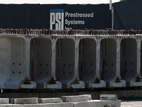 Prestressed Systems Inc. concrete and steel girders on Walker Road Tuesday September 10, 2013.  (NICK BRANCACCIO/The Windsor Star)