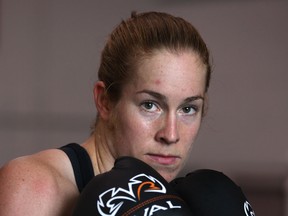 Windsor Amateur Boxing Club's Alison Greey is training under Olympic coach Charlie Stewart.  (DAX MELMER/The Windsor Star)