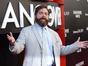 Zach Galifianakis arrives at the premiere of Warner Bros. Pictures' Hangover Part 3 on May 20, 2013 in Westwood, California.  (Kevin Winter/Getty Images)
