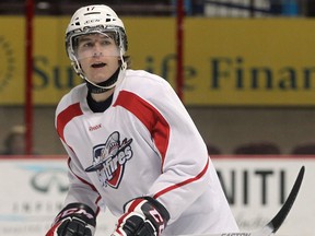 Spits defenceman Zack Percy skates during training camp at the WFCU Centre. (DAN JANISSE/The Windsor Star)