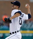 Detroit's Rick Porcello throws a pitch against the Seattle Mariners in the first inning at Comerica Park Monday. (Photo by Duane Burleson/Getty Images)