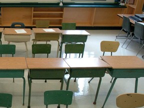 File photo of an empty classroom. (Windsor Star files)