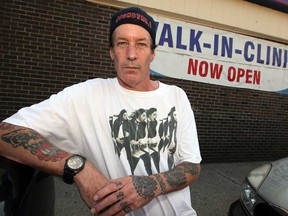 Alan Catherine headed to the Walk-In Clinic on Sandwich Street looking for any kind of assistance to find a family doctor, Friday August  30, 2013. (NICK BRANCACCIO/The Windsor Star)