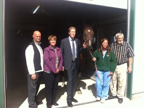 The Lakeshore Horse Racing Association has inked a deal with Ontario's Liberal government for $64,000 in transitional assistance as the group stages four days of racing at Leamington Racetrack starting September 22. (TwitPic: Jason Kryk/The Windsor Star)