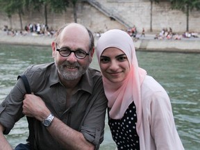 Anis Moussa travelled with Marty Gervais to Paris as part of her literary studies course. (Special to The Star)