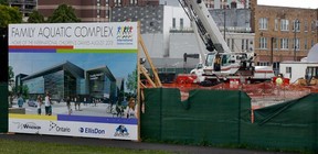 File photo of the construction at the Windsor International Aquatic and Training Centre, June 4, 2012, which involved EllisDon, the London-based contractor that built Windsor’s downtown aquatic complex with DeAngelis Construction. (NICK BRANCACCIO/The Windsor Star)