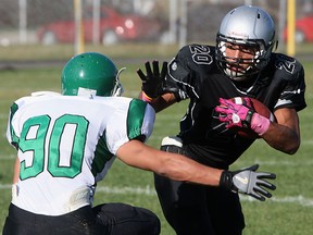 Villanova's Austin Crumb, right, makes a move during high school football action in 2010. (Star file photo)