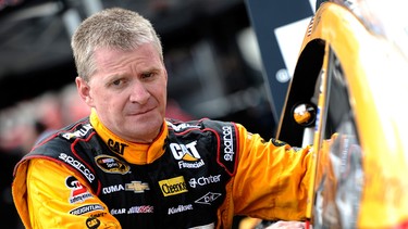 Jeff Burton, driver of the #31 Caterpillar Chevrolet, prepares his equipment in the garage area during practice for the NASCAR Sprint Cup Series IRWIN Tools Night Race at Bristol Motor Speedway in Bristol, Tennessee.  (Photo by Jared C. Tilton/Getty Images)