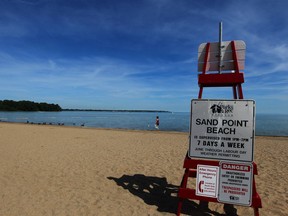 Sand Point Beach in Windsor, Ont. on Sept. 6, 2013. This summer was the region's worst in a decade for beach closures due to high bacteria counts. (Nick Brancaccio / The Windsor Star)