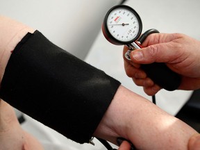 Recent statistics indicate about 20 per cent of the Canadian population is unaware that they even have hypertension. (THOMAS KIENZLE / Associated Press files)