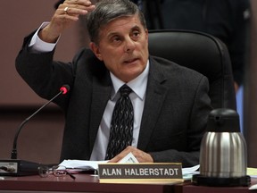 In this file photo, Alan Halberstadt speaks during a regular city council meeting in city hall in Windsor on Monday, April 22, 2013.                            (TYLER BROWNBRIDGE/The Windsor Star)