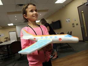 Nina Kambouris talks about meeting astronaut Chris Hadfield at the Windsor Regional Hospital in Windsor on Thursday, September 19, 2013.               (TYLER BROWNBRIDGE/The Windsor Star)