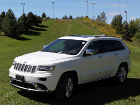 This 2014 Jeep Grand Cherokee Summit is equipped with 5.7L V8 engine, 20-inch aluminum wheels and an eight-speed transmission. (NICK BRANCACCIO/The Windsor Star)