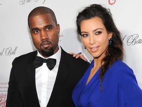 Kanye West and  Kim Kardashian at a benefit in New York on Oct. 22, 2012. (Evan Agostini/Invision/AP, File)