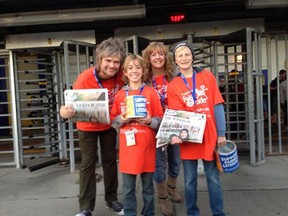Hitting the Chrysler plant (6) for Raise a Reader #RAR. Thanks to our generous autoworkers. (Twitpic: Marty Beneteau/The Windsor Star)