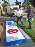 In this file photo, the CAW sign on the Local 444 building came down for good Tuesday, Sept. 10, being replaced with the newly formed Unifor sign. Gord Gray, (L) communications director and Dave Cassidy, financial secretary for Unifor 444  check out the new and old signs. (DAN JANISSE/The Windsor Star)