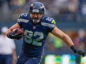 Former Essex Ravens tight end Luke Wilson of LaSalle will be on the field Sunday when the Seattle Seahawk fans attempt to break the noise record during the game against the San Francisco 49ers. (Otto Greule Jr/Getty Images)