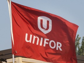 A Unifor flag. (Windsor Star files)