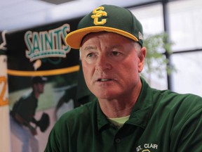 Dave Cooper was named the new St. Clair College men's baseball coach last year. (JASON KRYK/The Windsor Star)