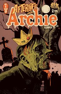 This image released by Archie Comics shows "Afterlife With Archie," a series debuting Wednesday, Oct. 9. The series written by Roberto Aguirre-Sacasa and illustrated by Francesco Francavilla sees Archie, Betty, Jughead, Veronica and others, including Sabrina the Teenage Witch, enveloped in apanoply of incantations, elder gods, the undead and zombies, too. (AP Photo/Archie Comics)