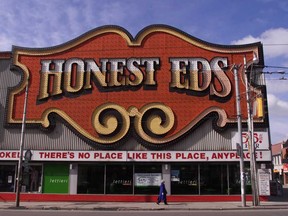 File photo of Honest Ed's, at Bloor Street West and Bathurst Street in Toronto's Annex neighbourhood. (Peter Redman/National Post)