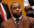 Former Detroit Mayor Kwame Kilpatrick was sentenced to 28 years in prison October 10, 2013 on two dozen charges, including extortion, racketeering and filing false tax returns.