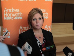 In this file photo, Ontario NDP Leader Andrea Horwath has propped up the minority Liberals because it works to her advantage.  (JASON KRYK/The Windsor Star)